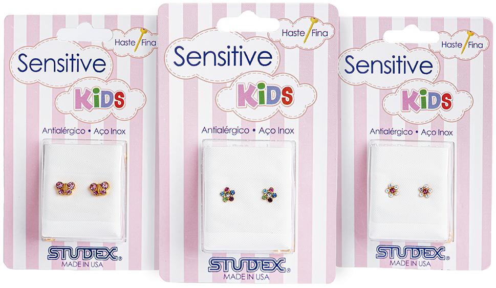 Studex - Arete De Tuerca Sensibles De Acero Inoxidable Con Diseño De